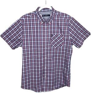 Ben Sherman- Gingham Short Sleeve Button Down - M - Bangladesh